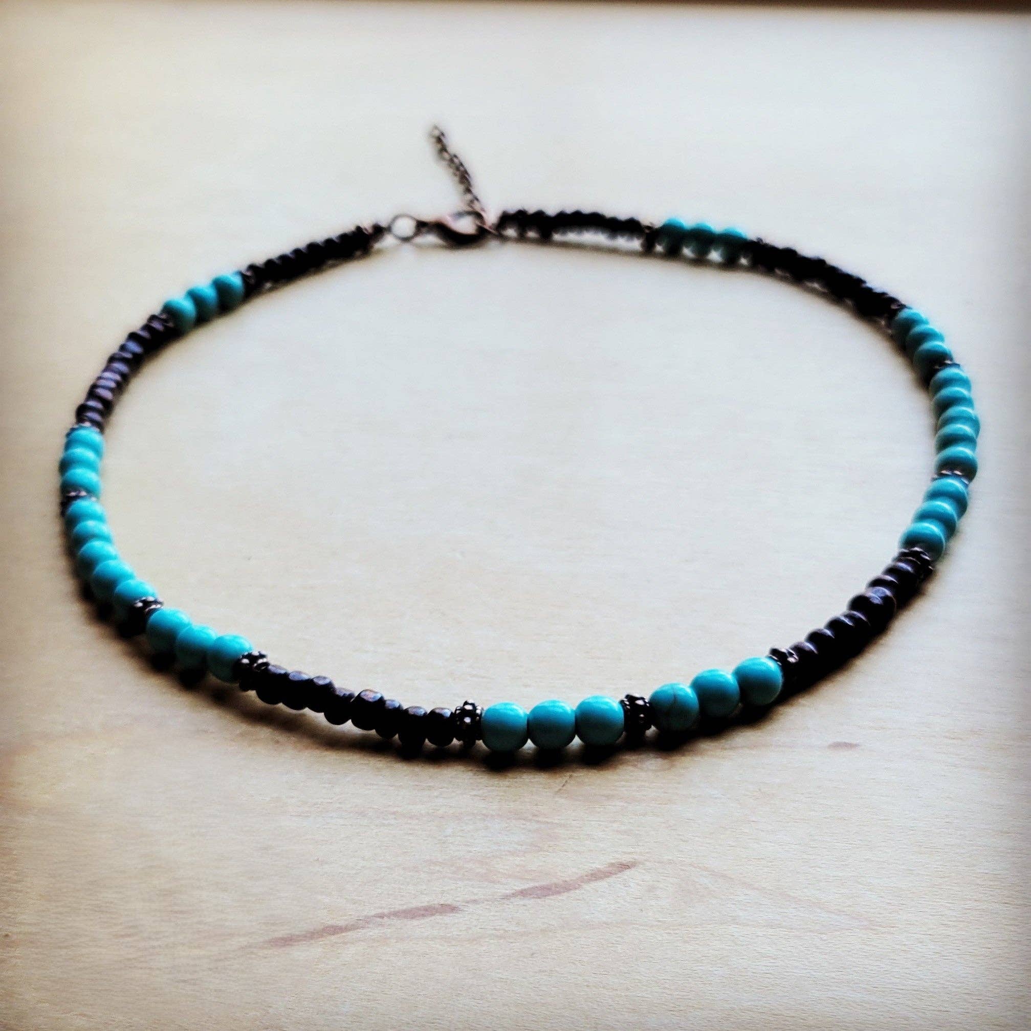 Wood and Copper Beads