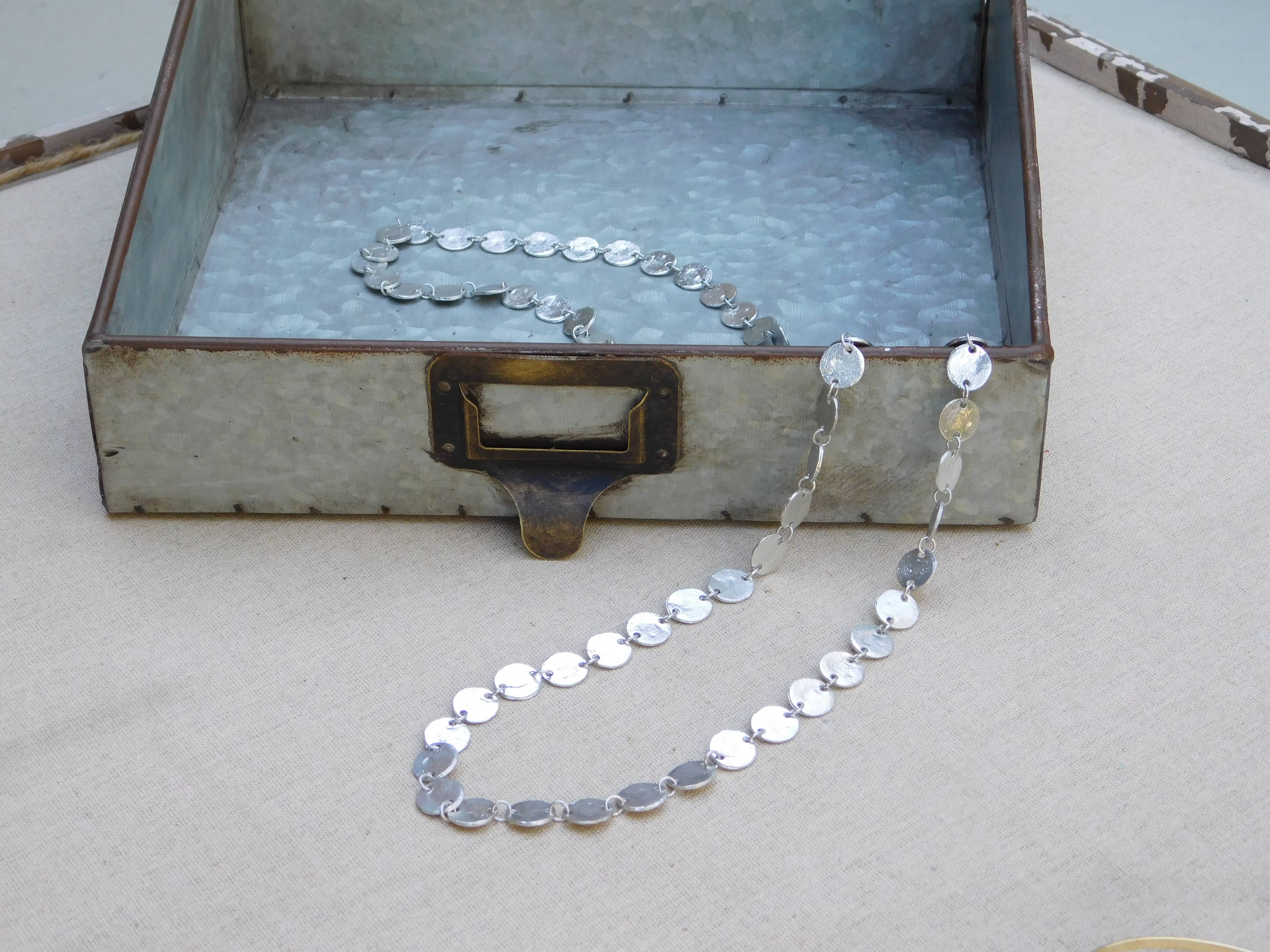 Shimmering Coins Chain Necklace