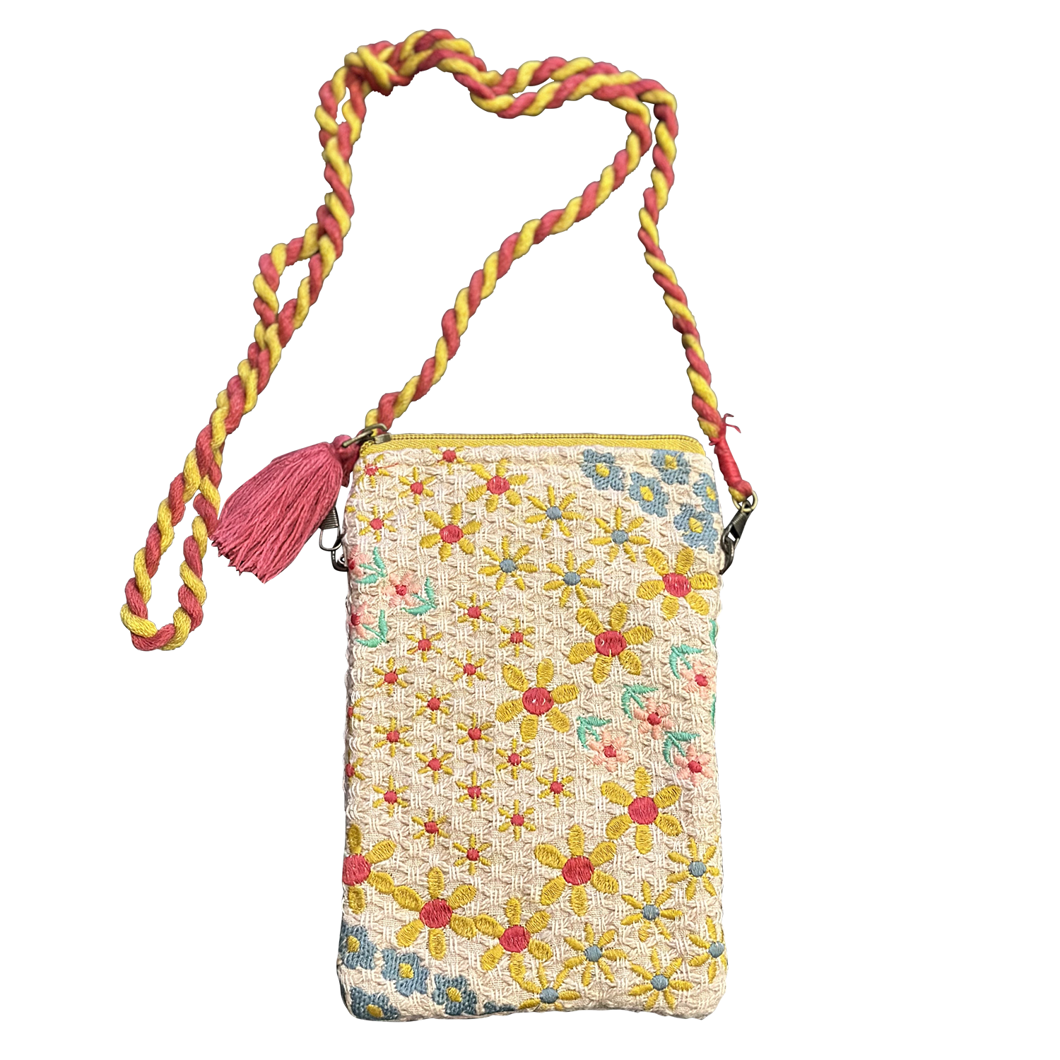 Embroidered Crossbody Bag