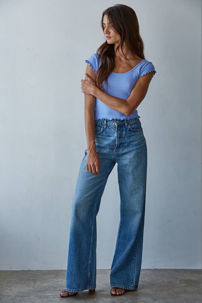 Knit Seamless Ribbed Crop Top