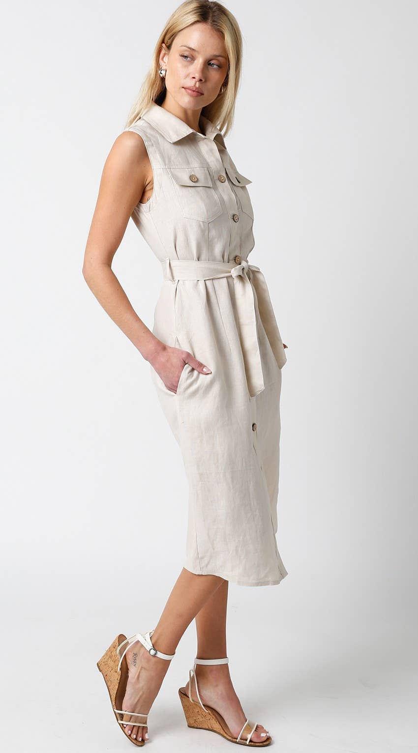 Karen Linen Blend Dress