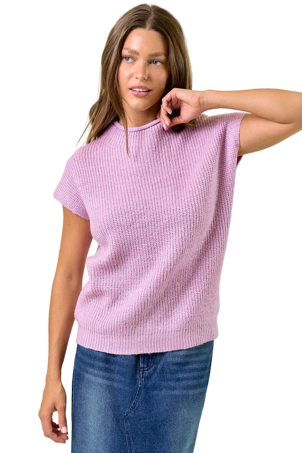 Mock Neck Sweater Top