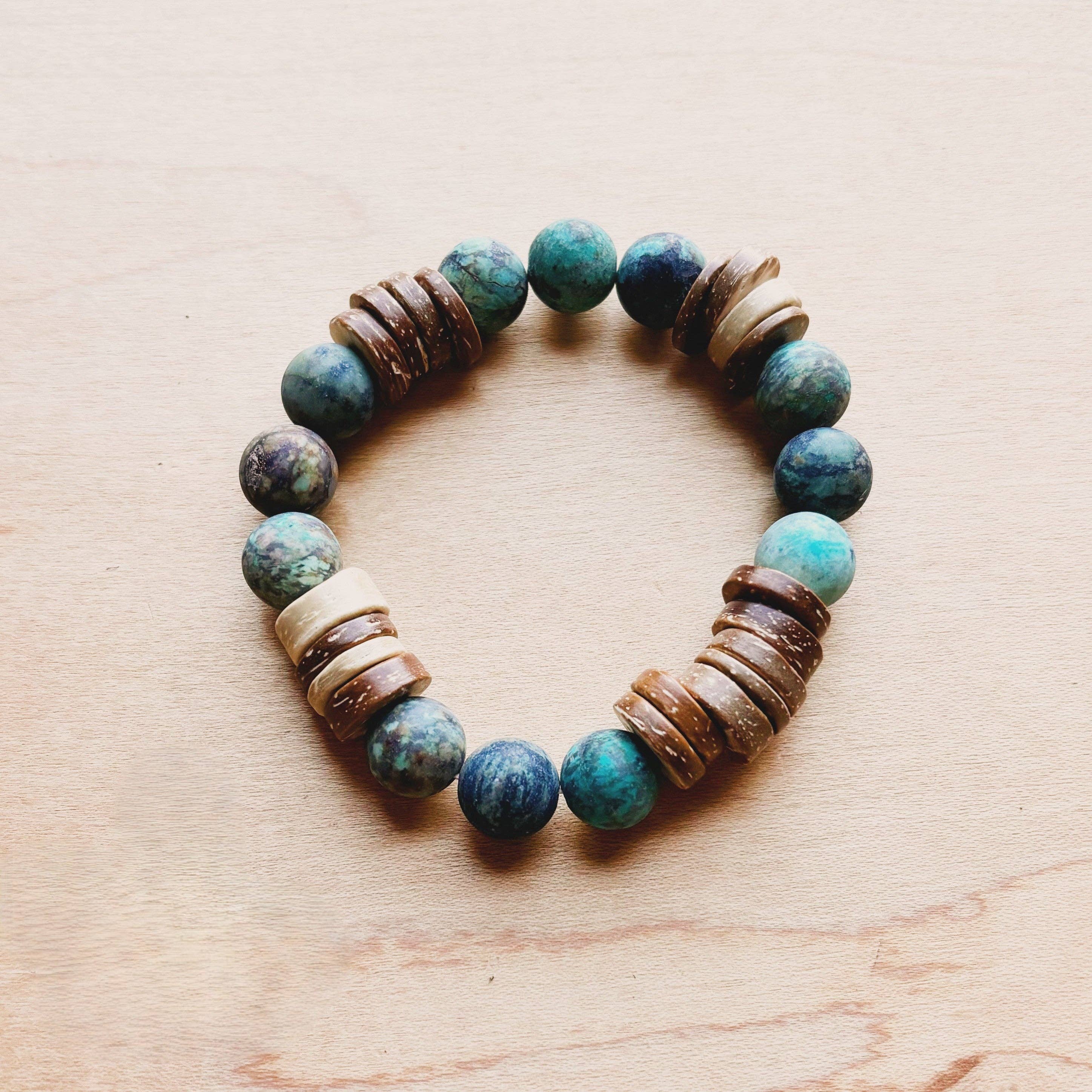 African Turquoise & Wood