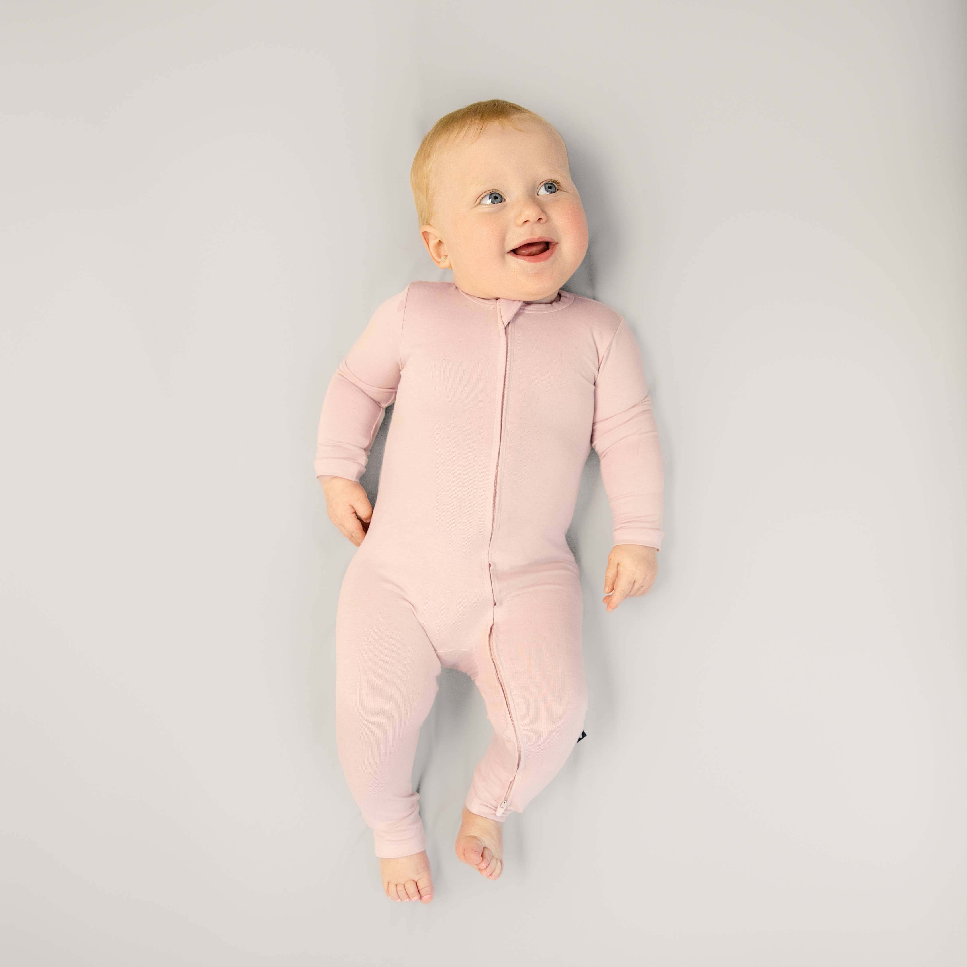 Zip Romper in Rose