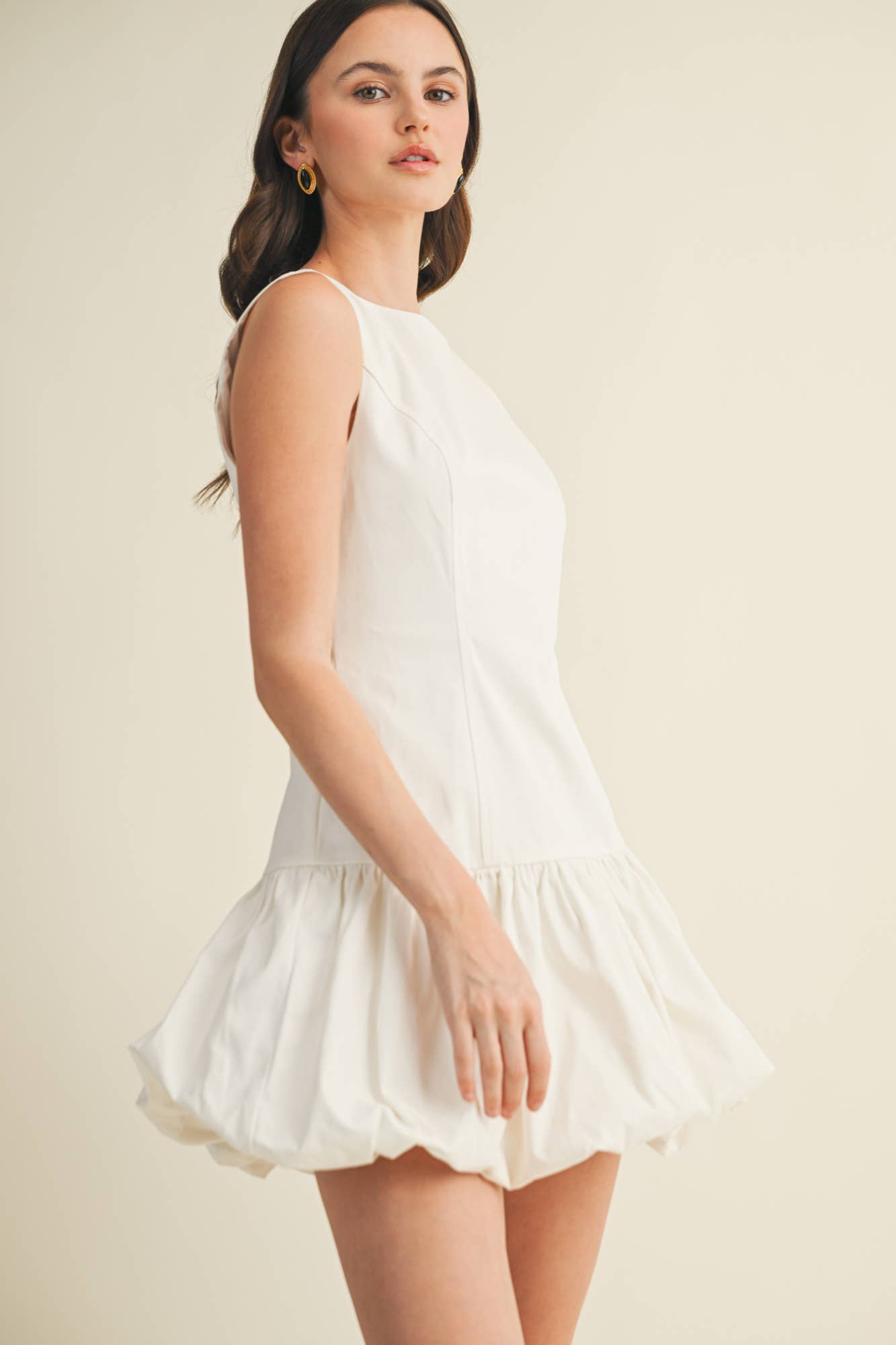 Structured Bodice Voluminous Bubble Dress