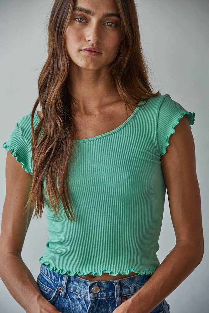 Knit Seamless Ribbed Crop Top