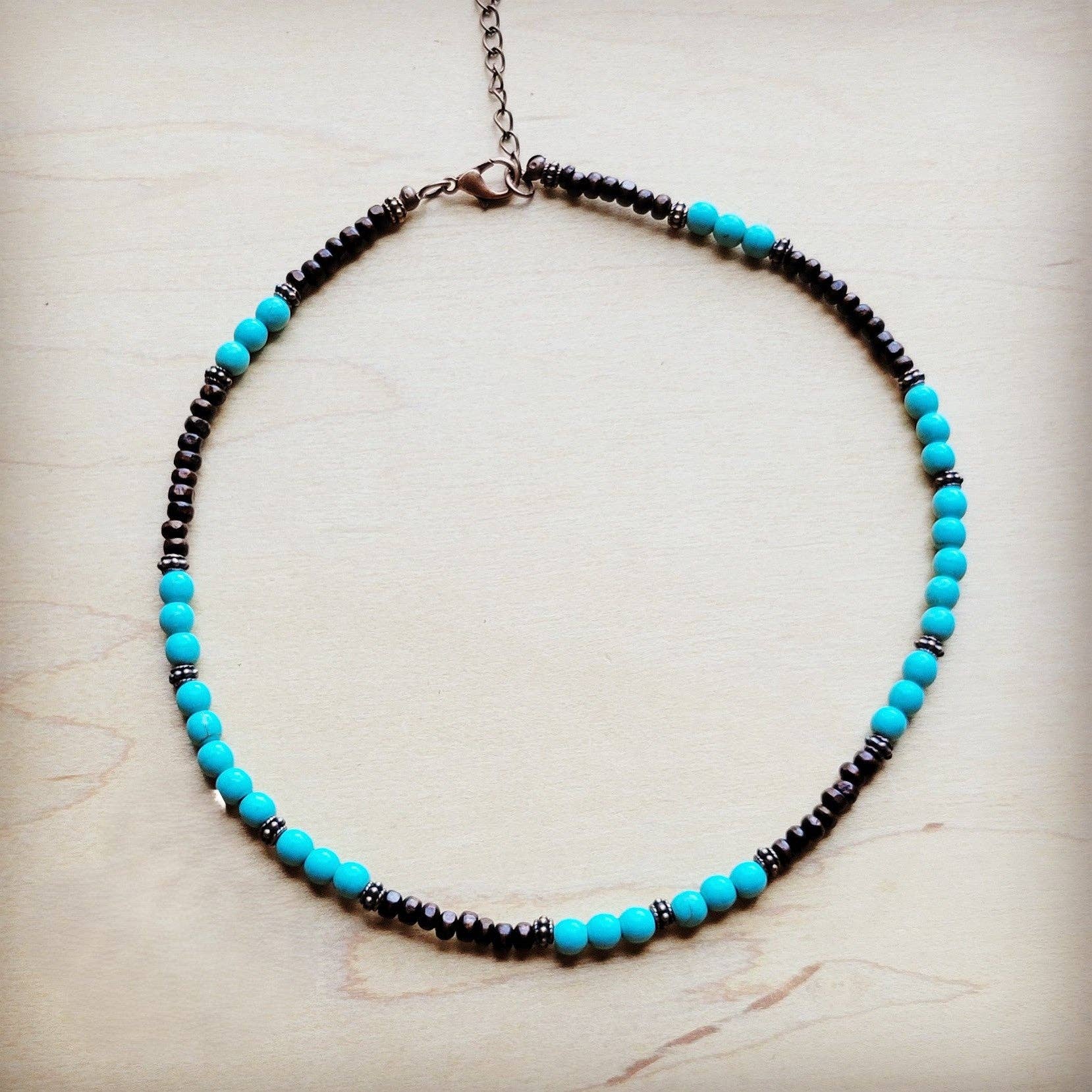 Wood and Copper Beads
