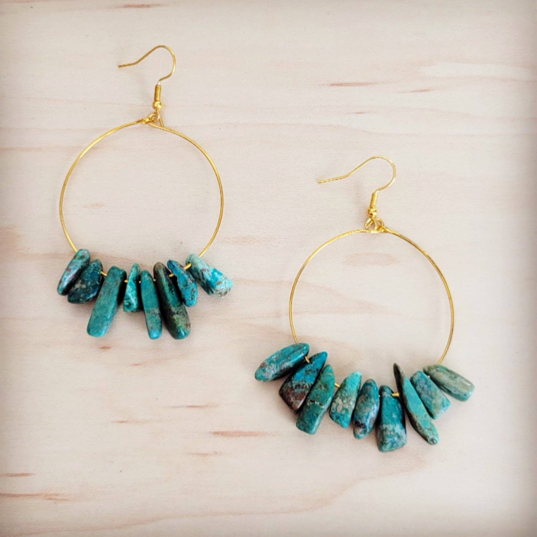 Beaded Hoop Earrings
