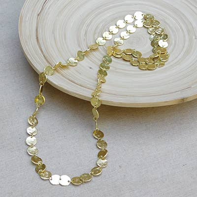 Shimmering Coins Chain Necklace