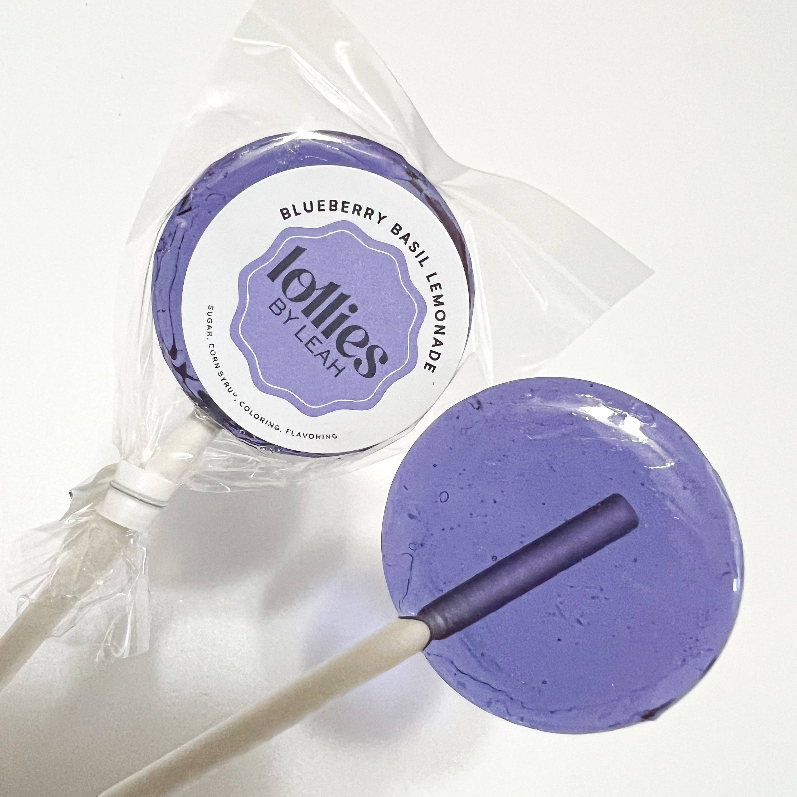 Blueberry Basil Lemonade Lollipop