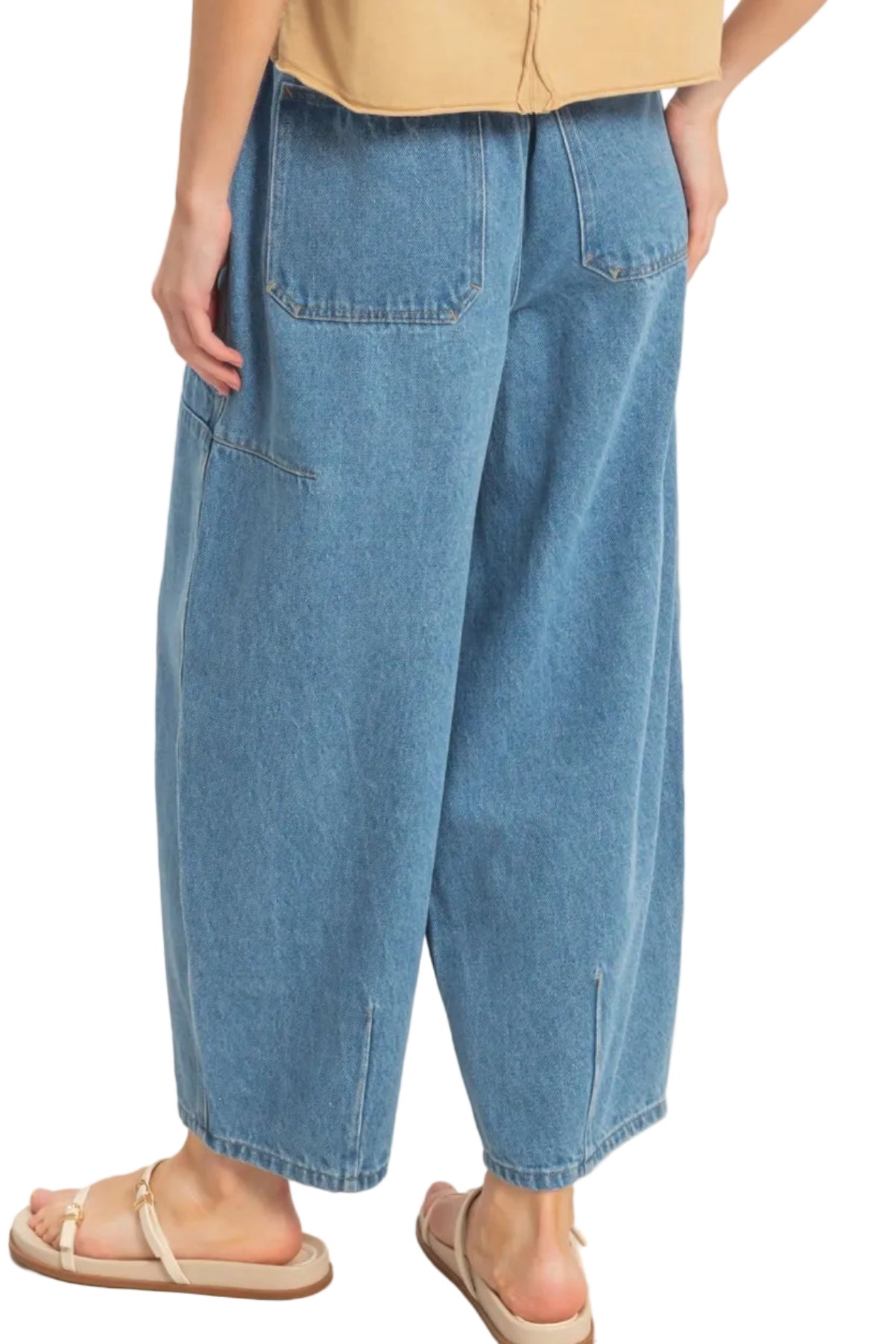 Wide Pants With Oversize Pockets