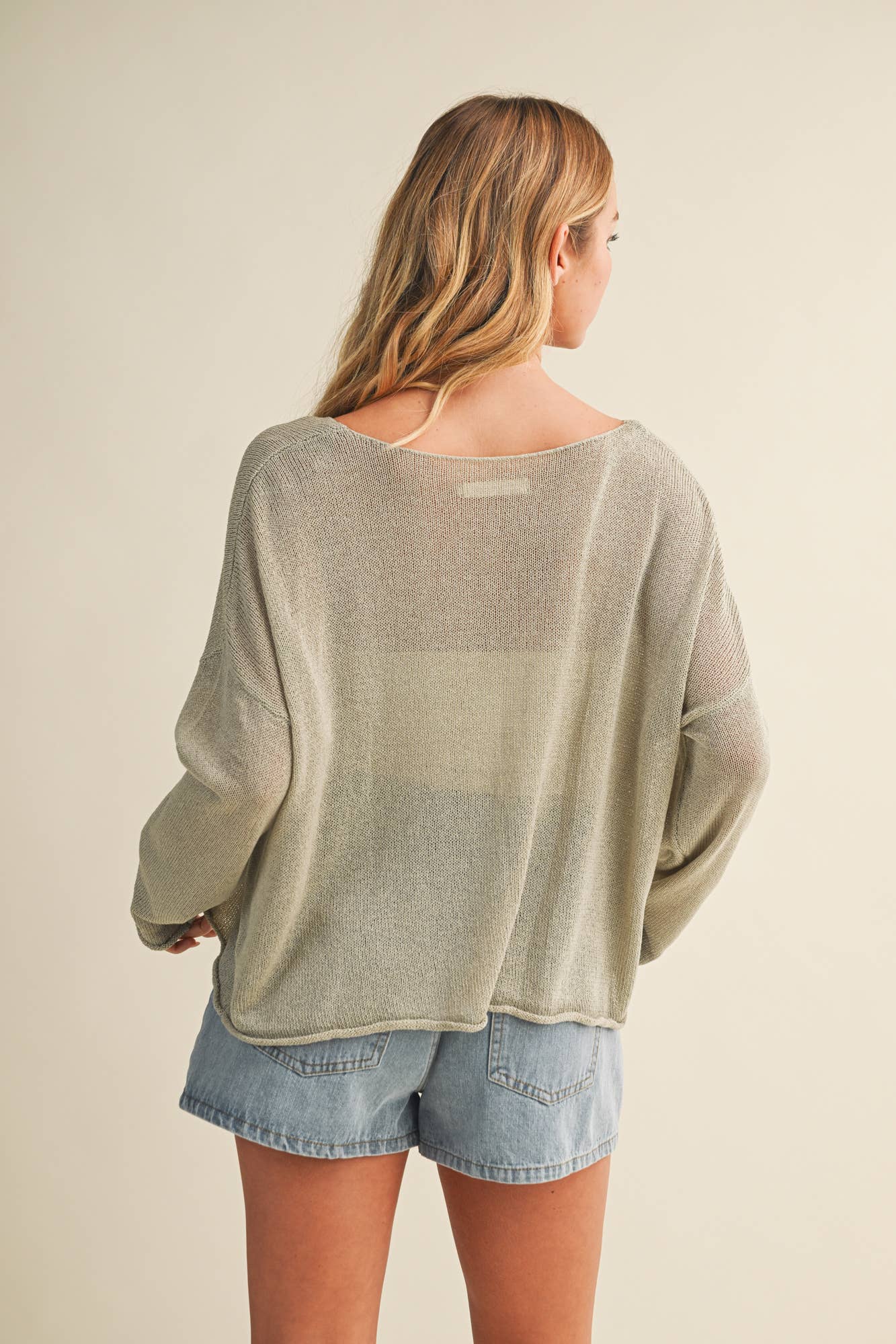 Sheer Knit Pullover