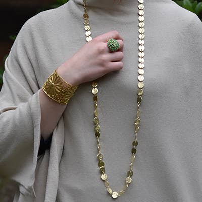 Shimmering Coins Chain Necklace