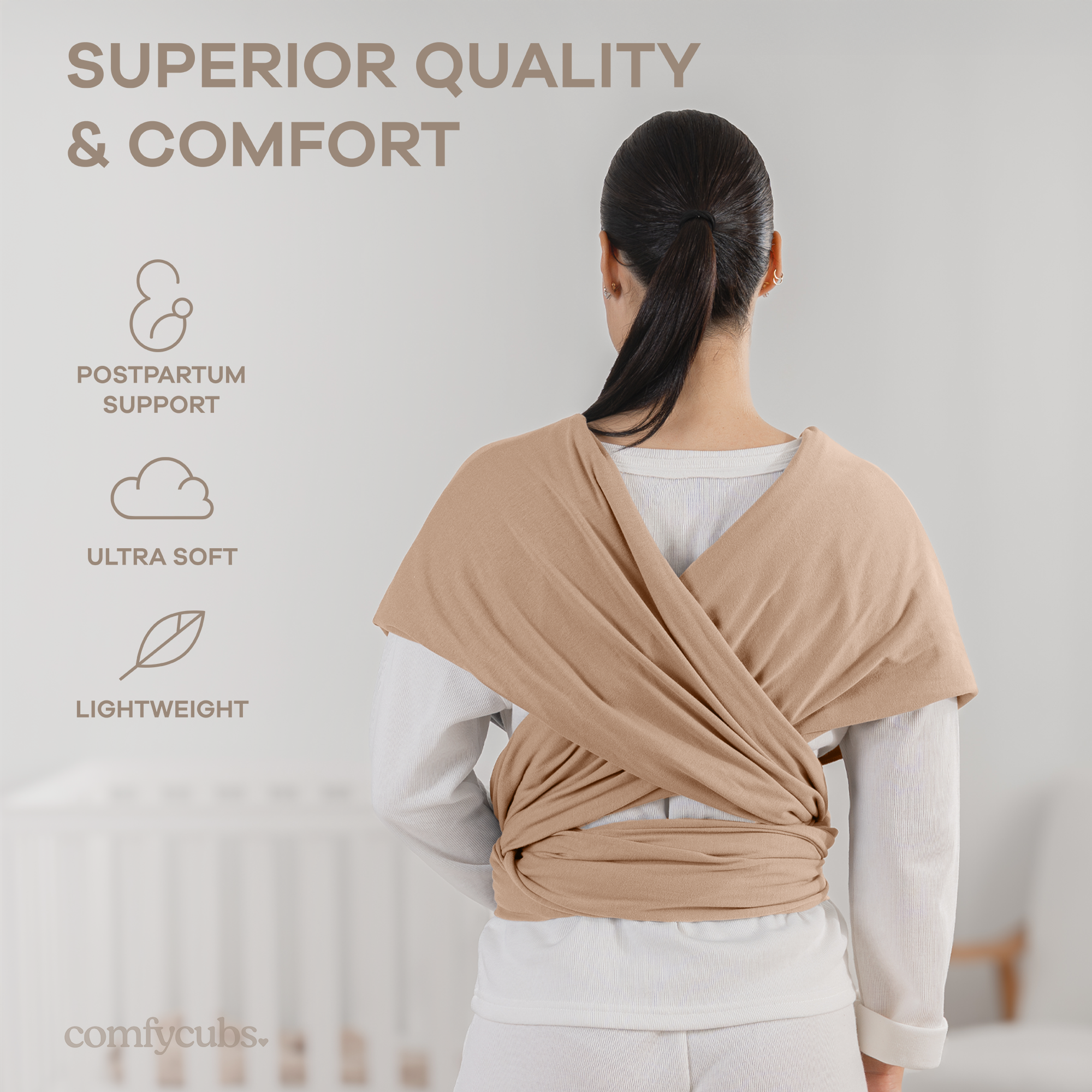 Comfycubs | 
Soft & Secure Infant Wrap Carrier