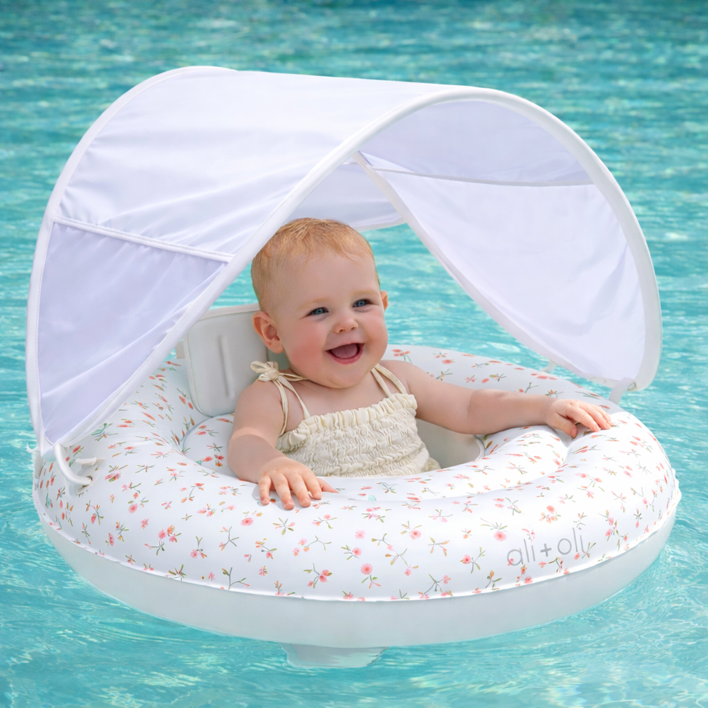 Baby Swim Seat with Sun Canopy