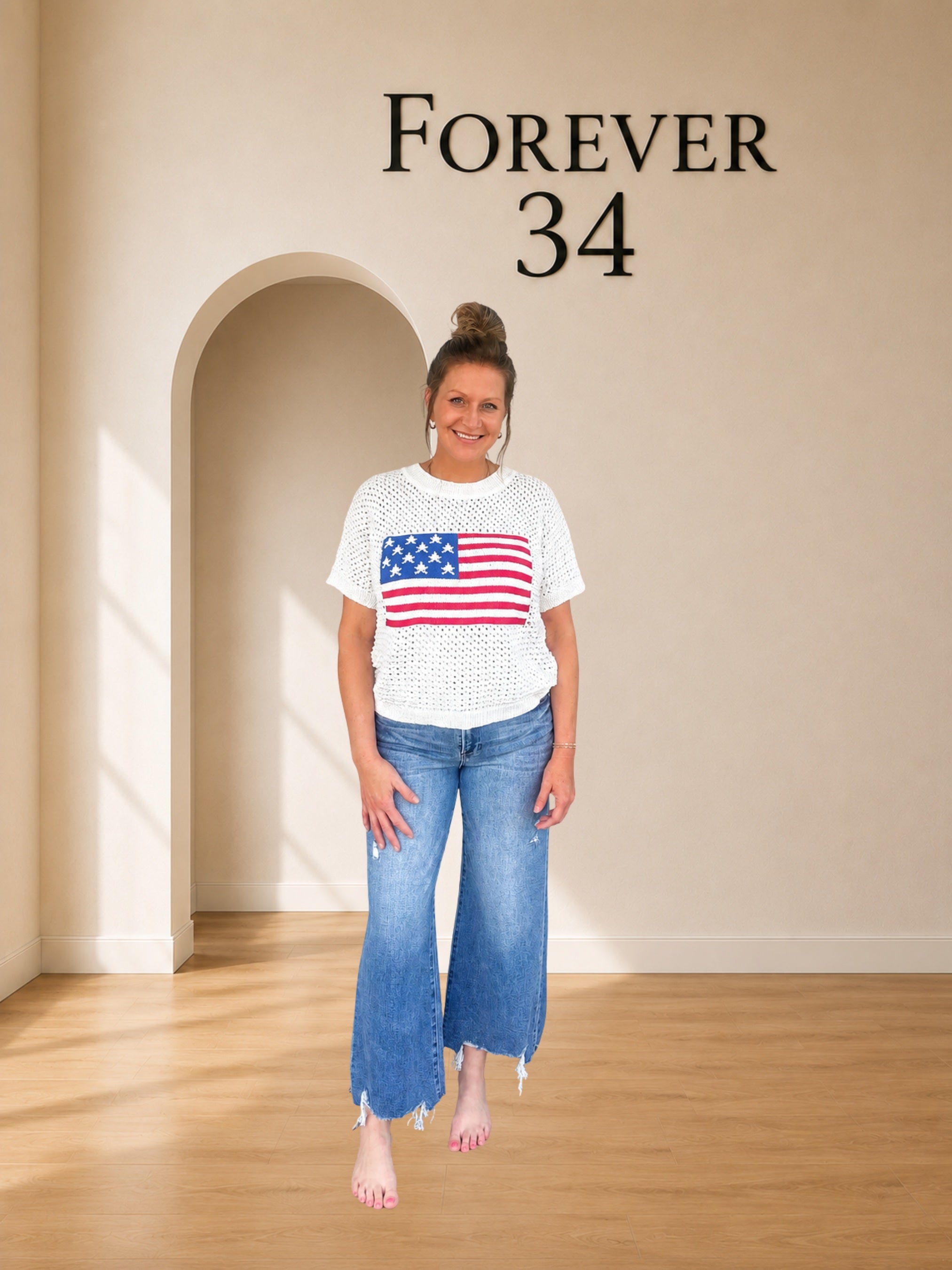 American Flag Sweater