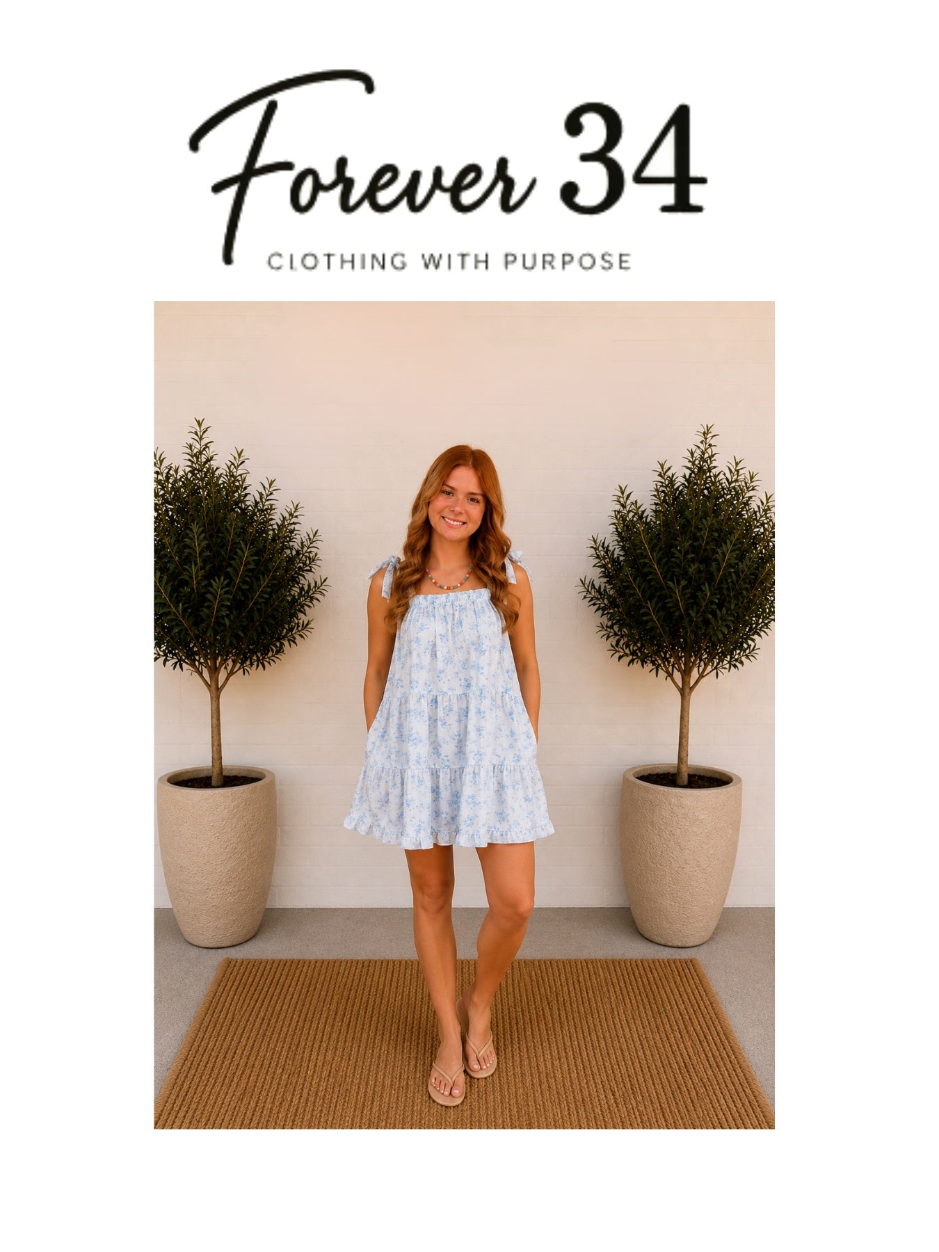 Bouquet Tie Top Dress