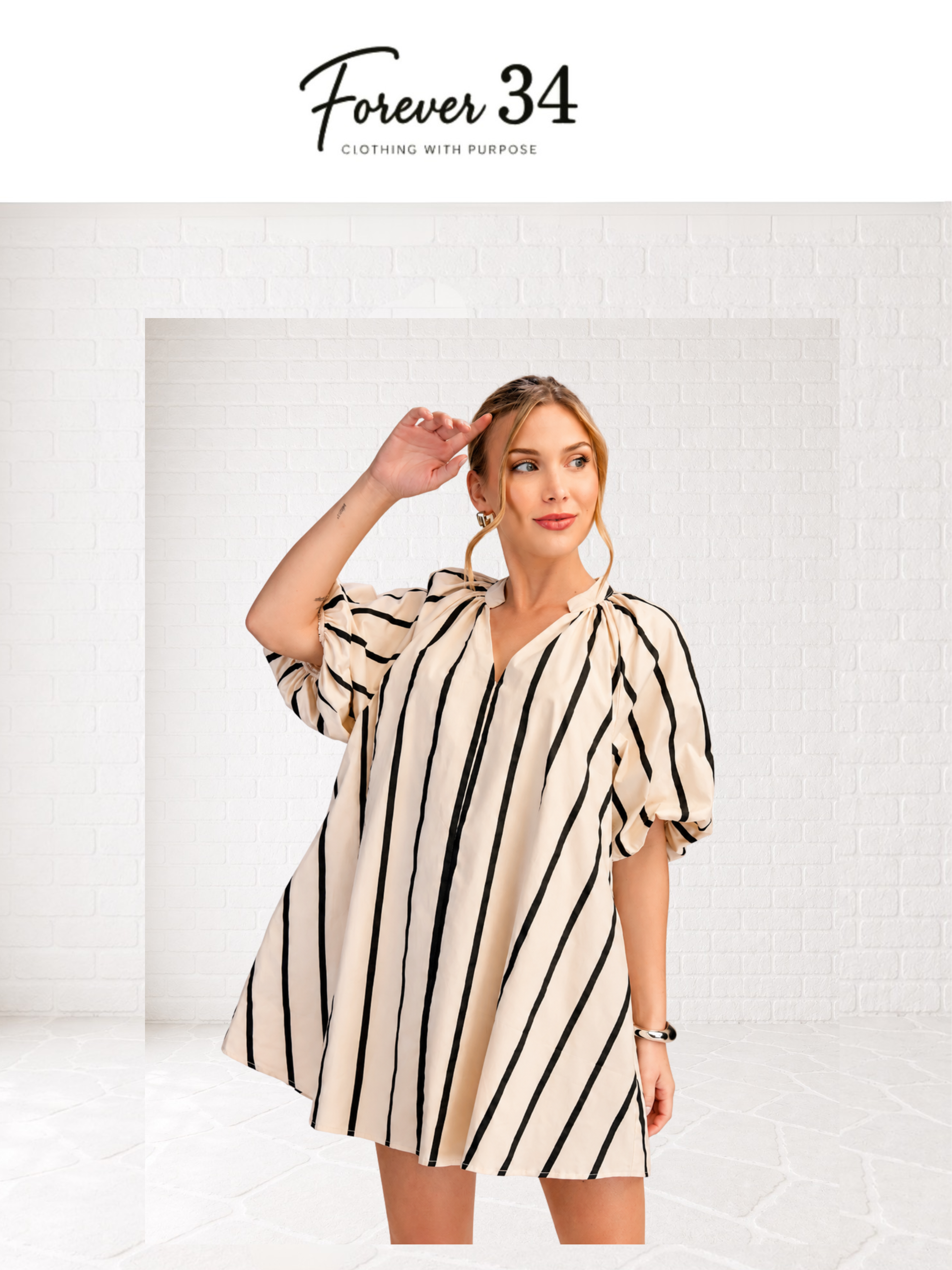 Stripe Shift Dress