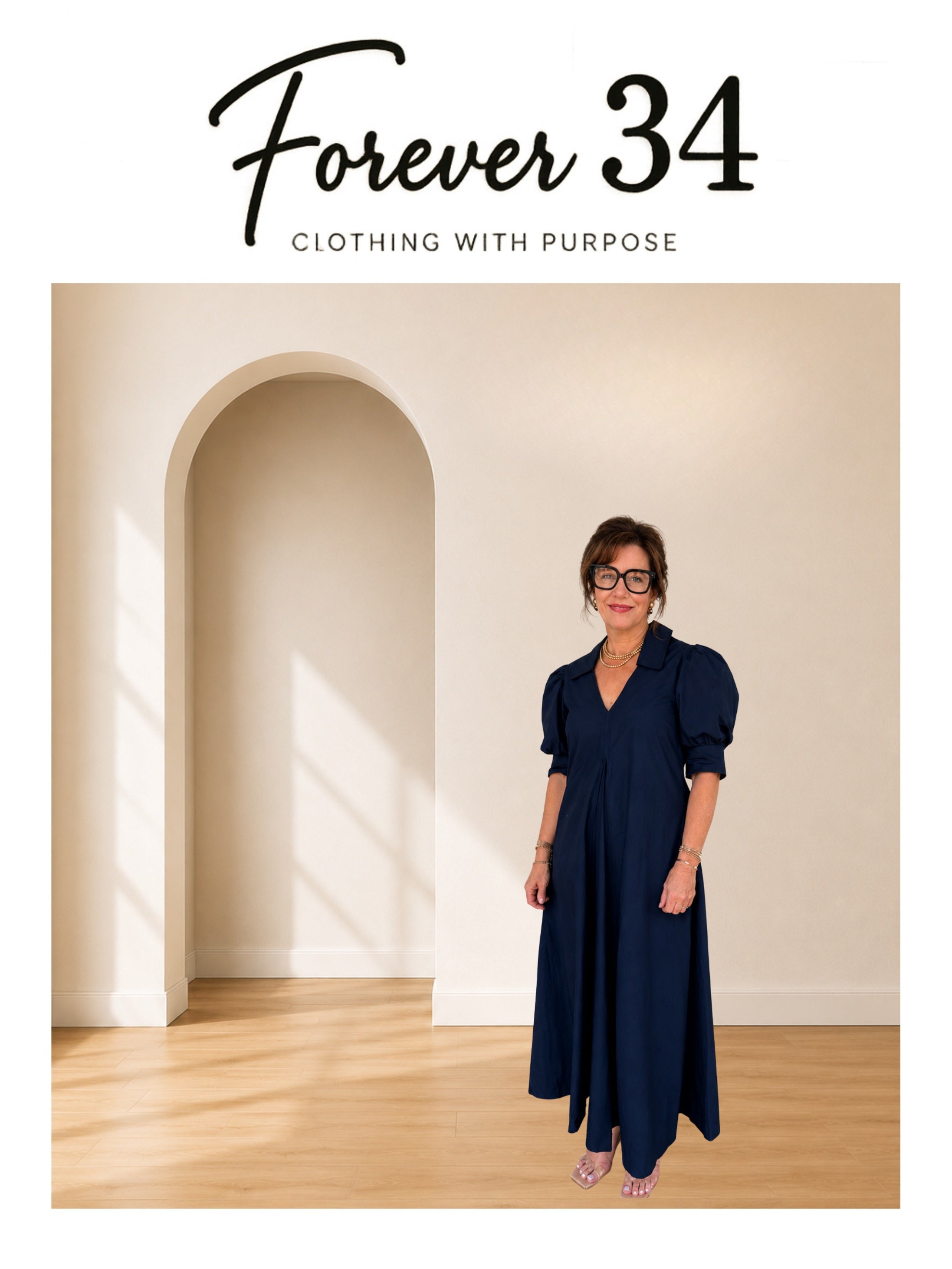 V-Neck A-Line Dress