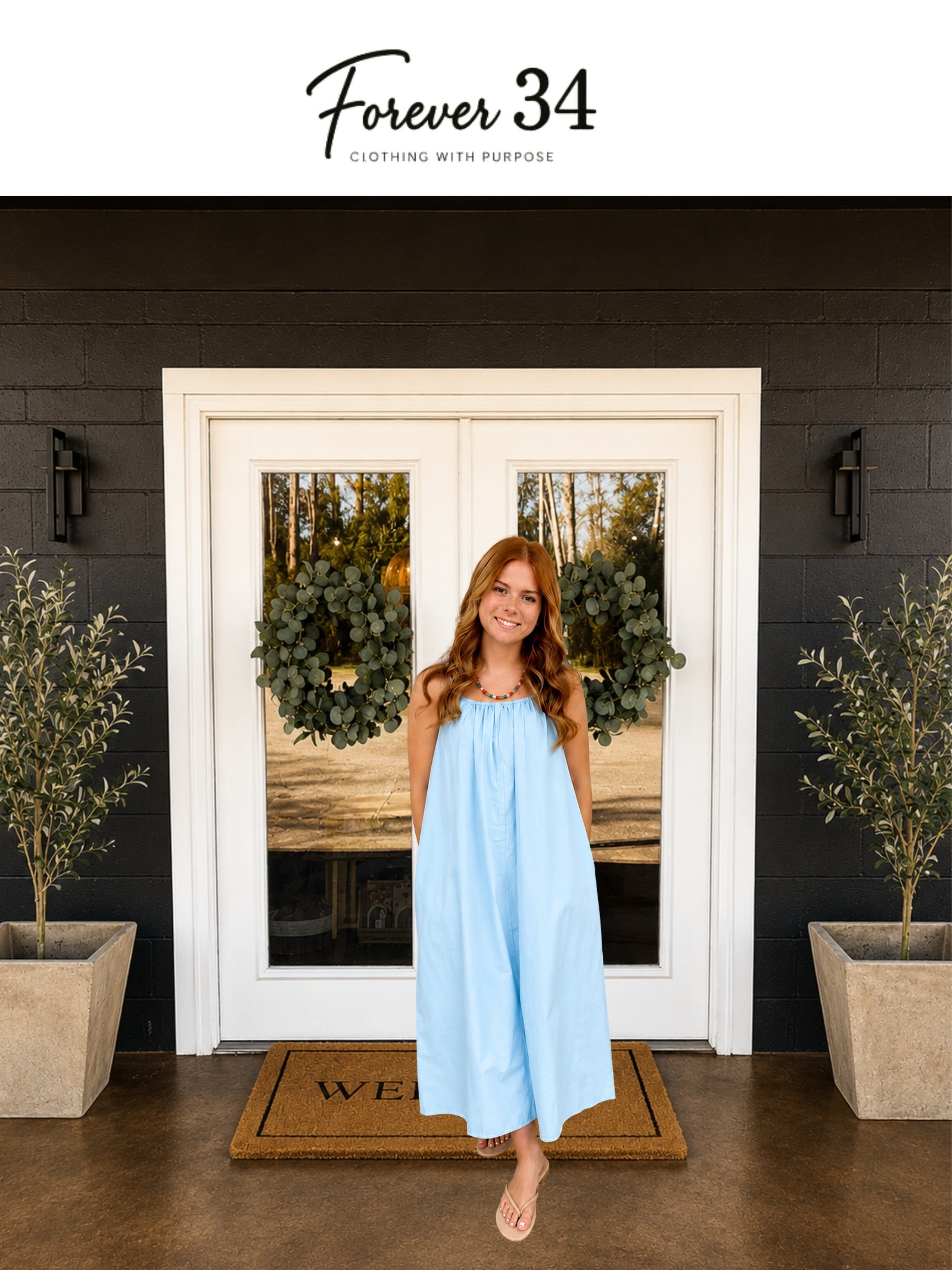 Midi Dress with Pockets