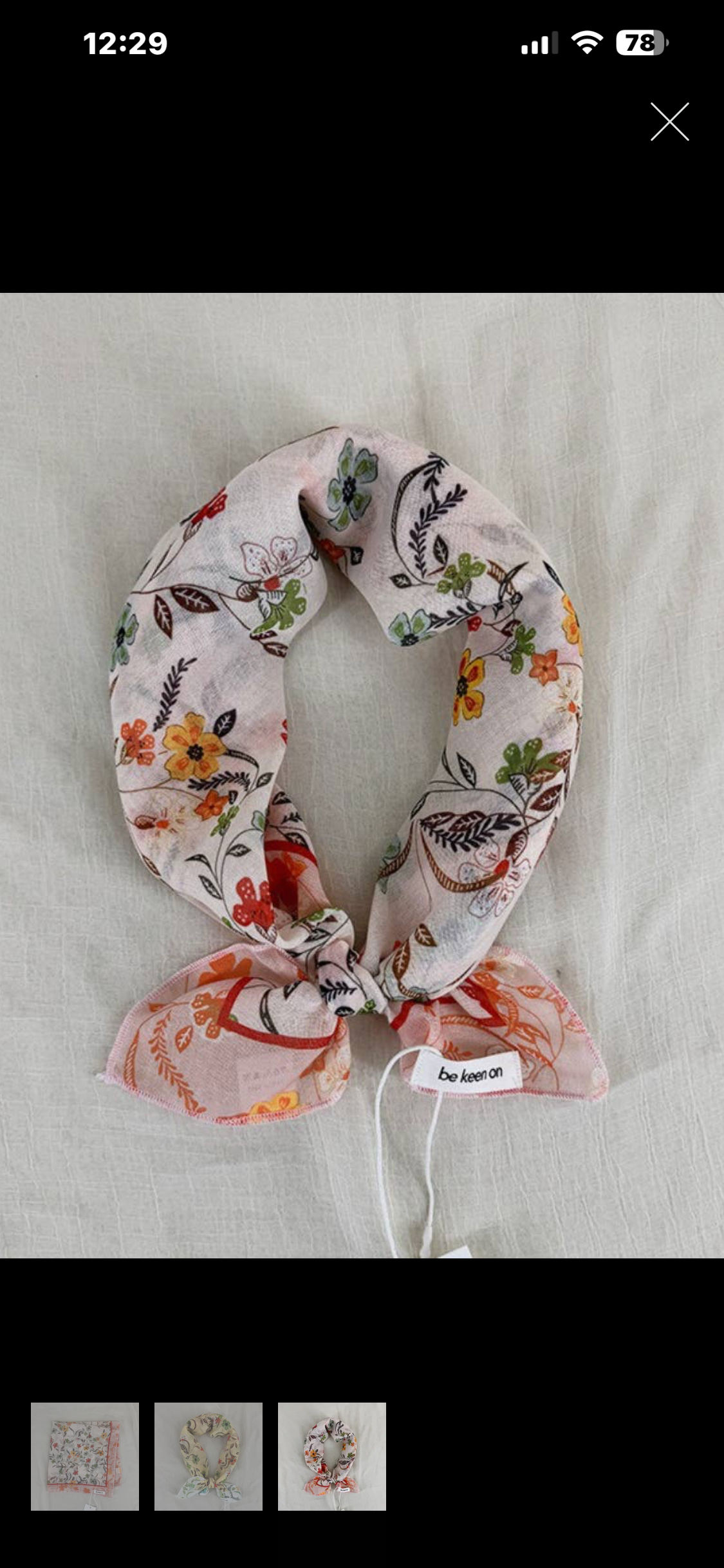 Scarvii - Vintage Floral Border Square Scarf