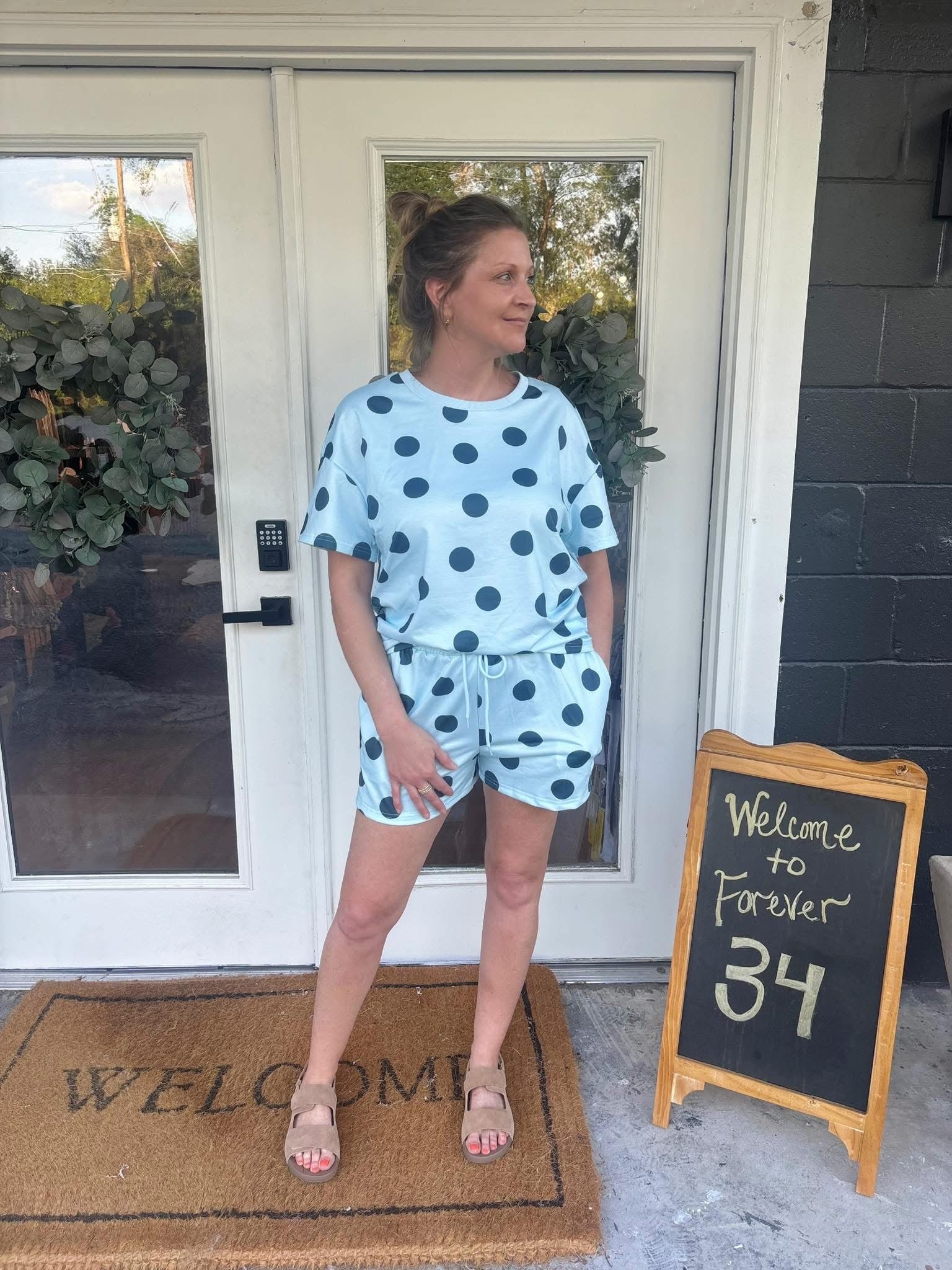 Polka Dot Short Set