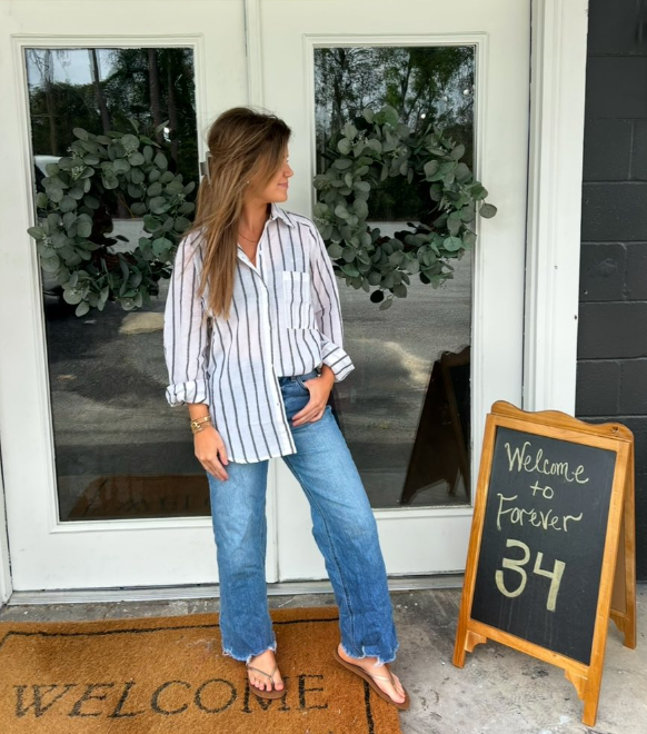 Striped Button Up Shirt