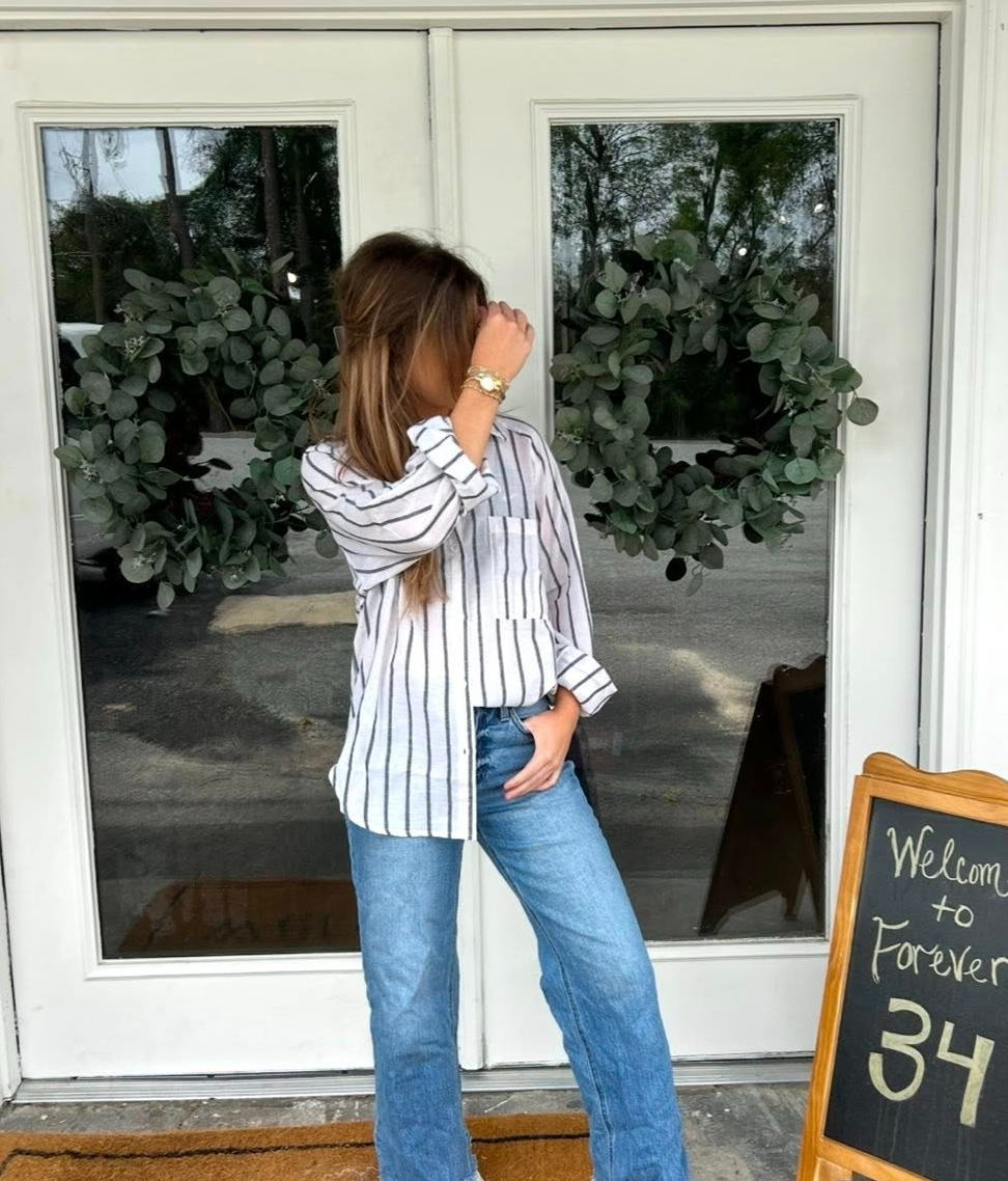 Striped Button Up Shirt