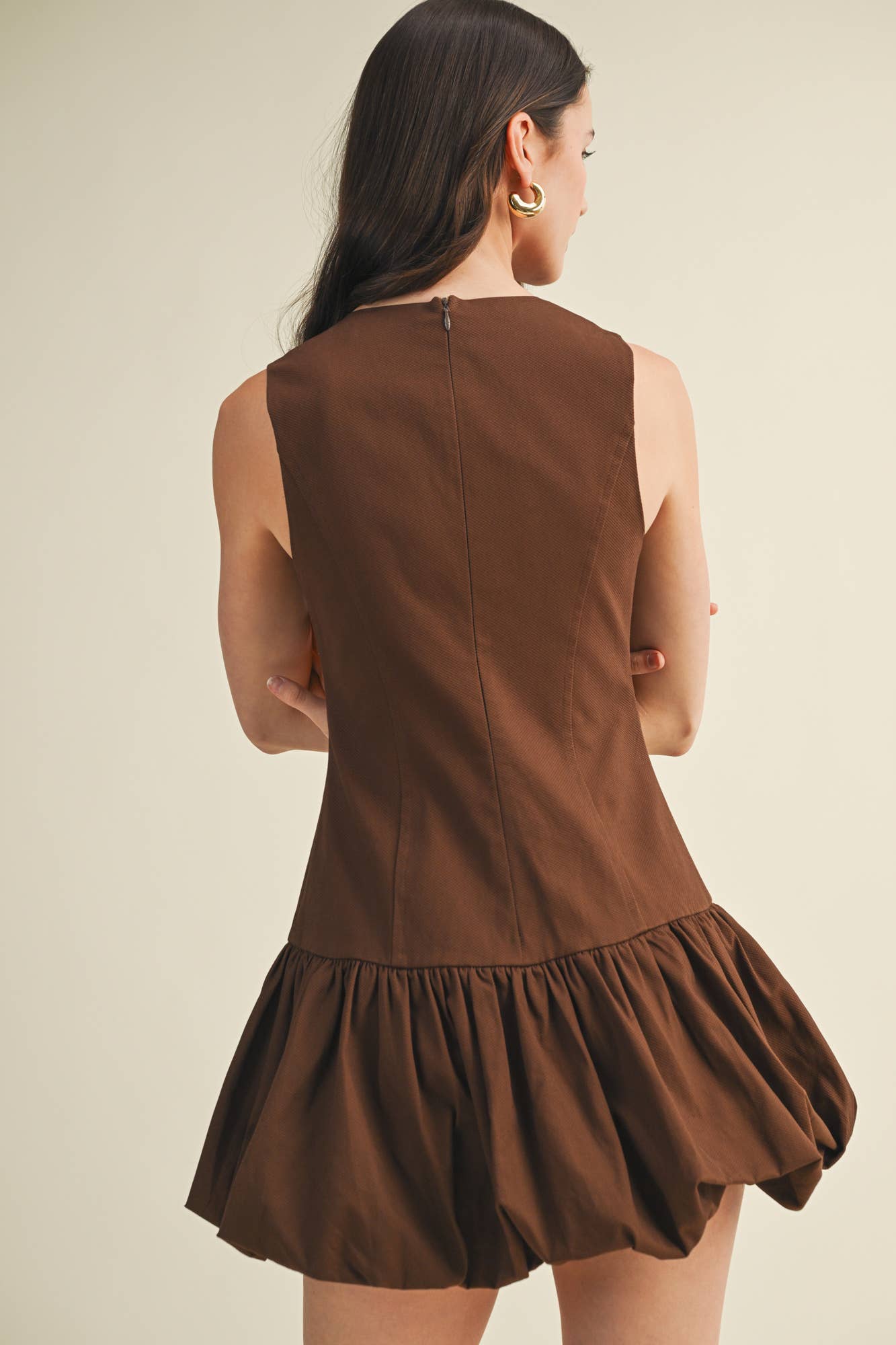 Structured Bodice Voluminous Bubble Dress