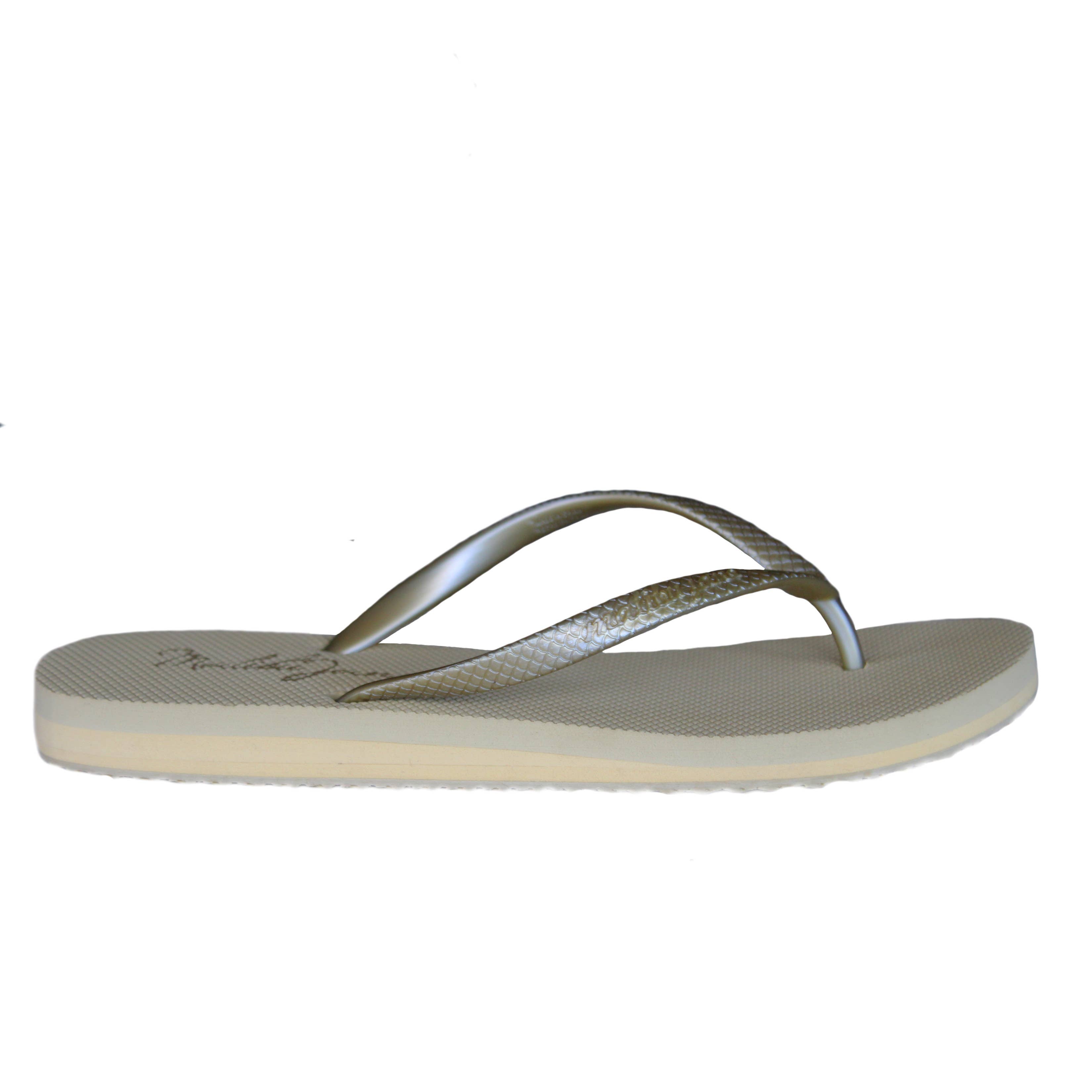 Ventura Flip Flop in Gold