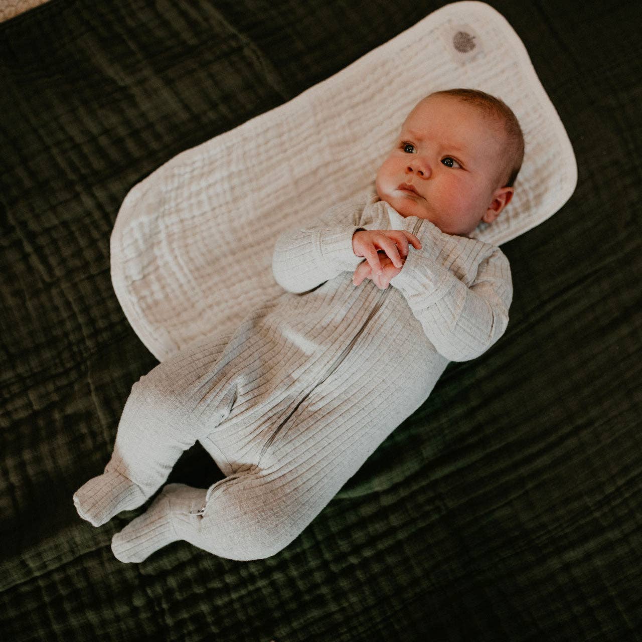 Parker Baby | 
White Set - Muslin Burp Cloths (4 Pack)