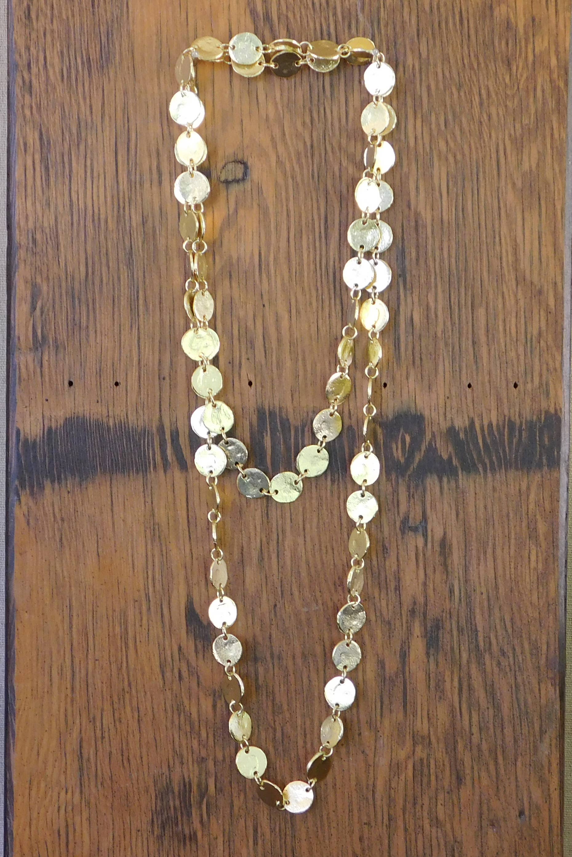 Shimmering Coins Chain Necklace