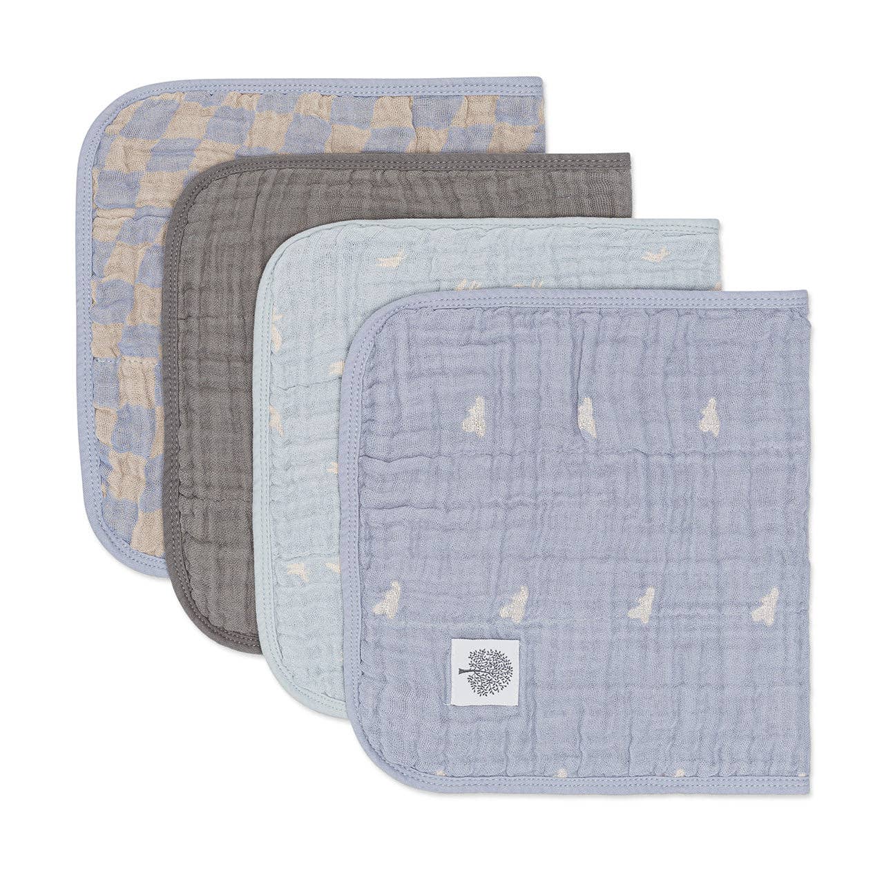 Parker Baby | 
Cloud Set - Muslin Burp Cloths (4 Pack)