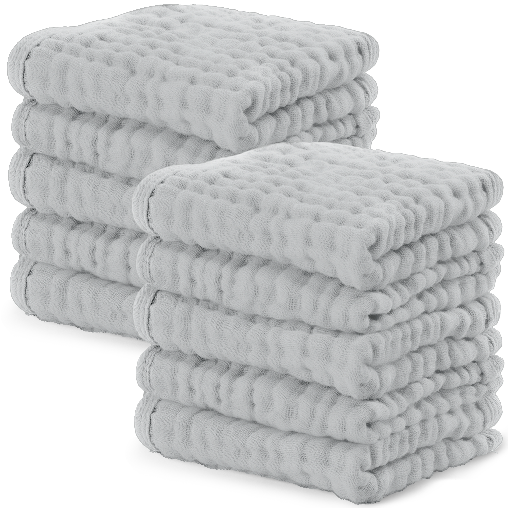 Comfycubs | 
Muslin Baby Washcloths, Soft 10"x10" ( 6 Pack)