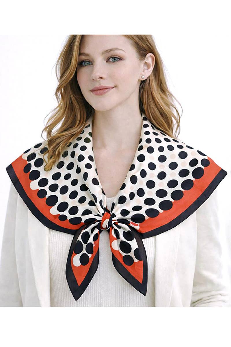 Navy|RedPolka Dot Scarf