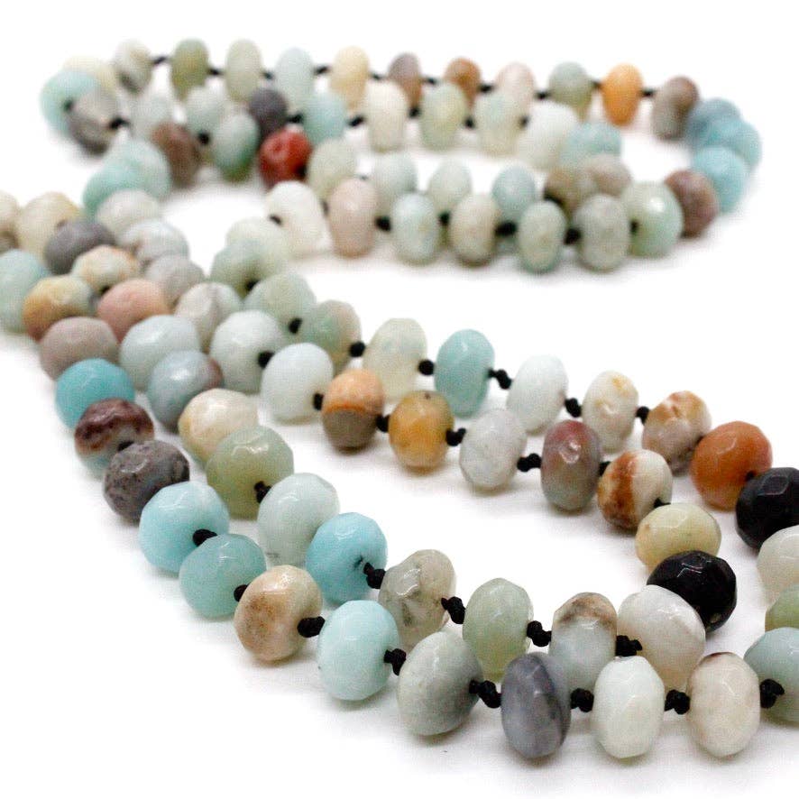 Amazonite Rondelle Bead Necklace