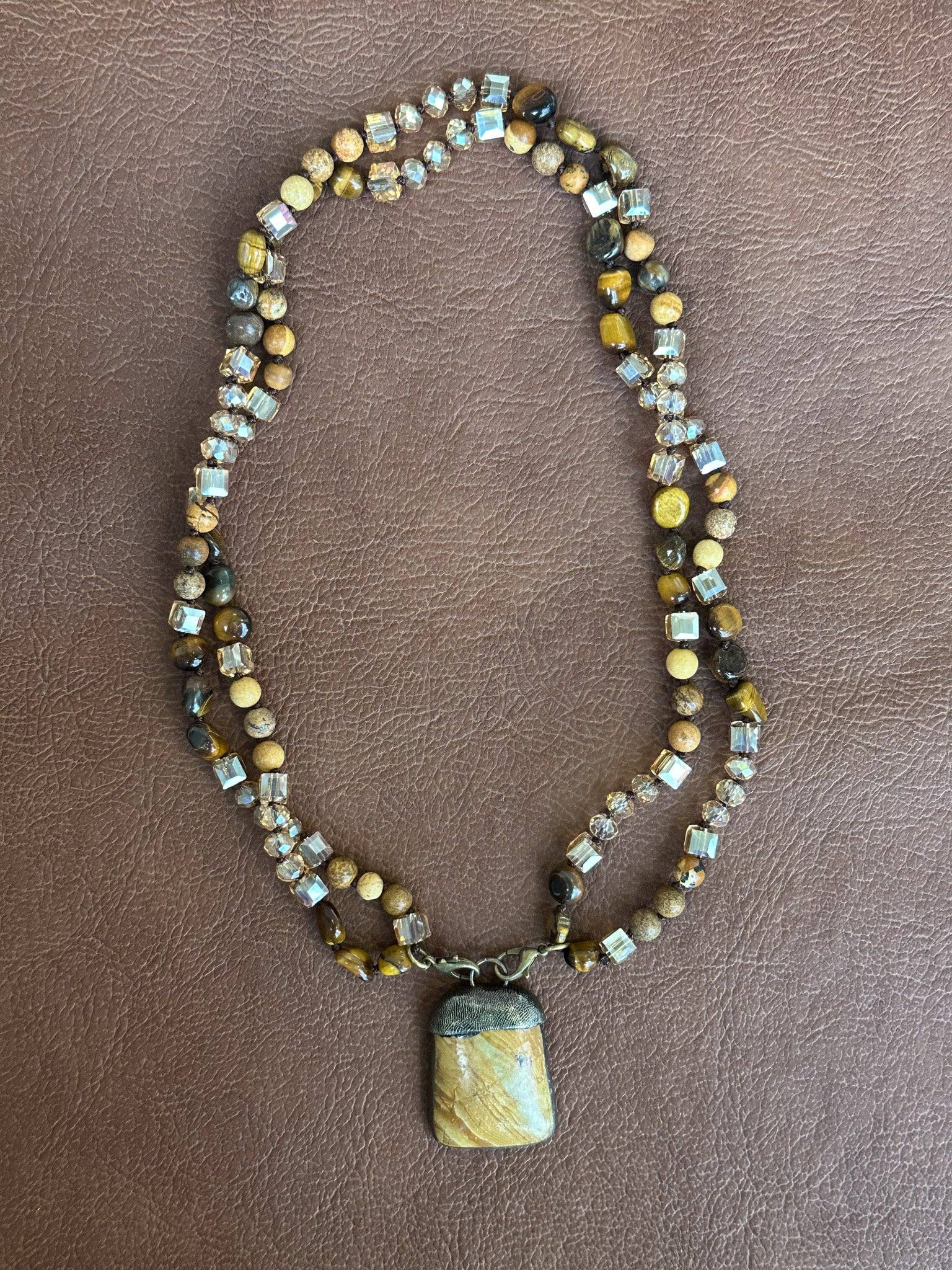 Beaded & Bronze Necklaces