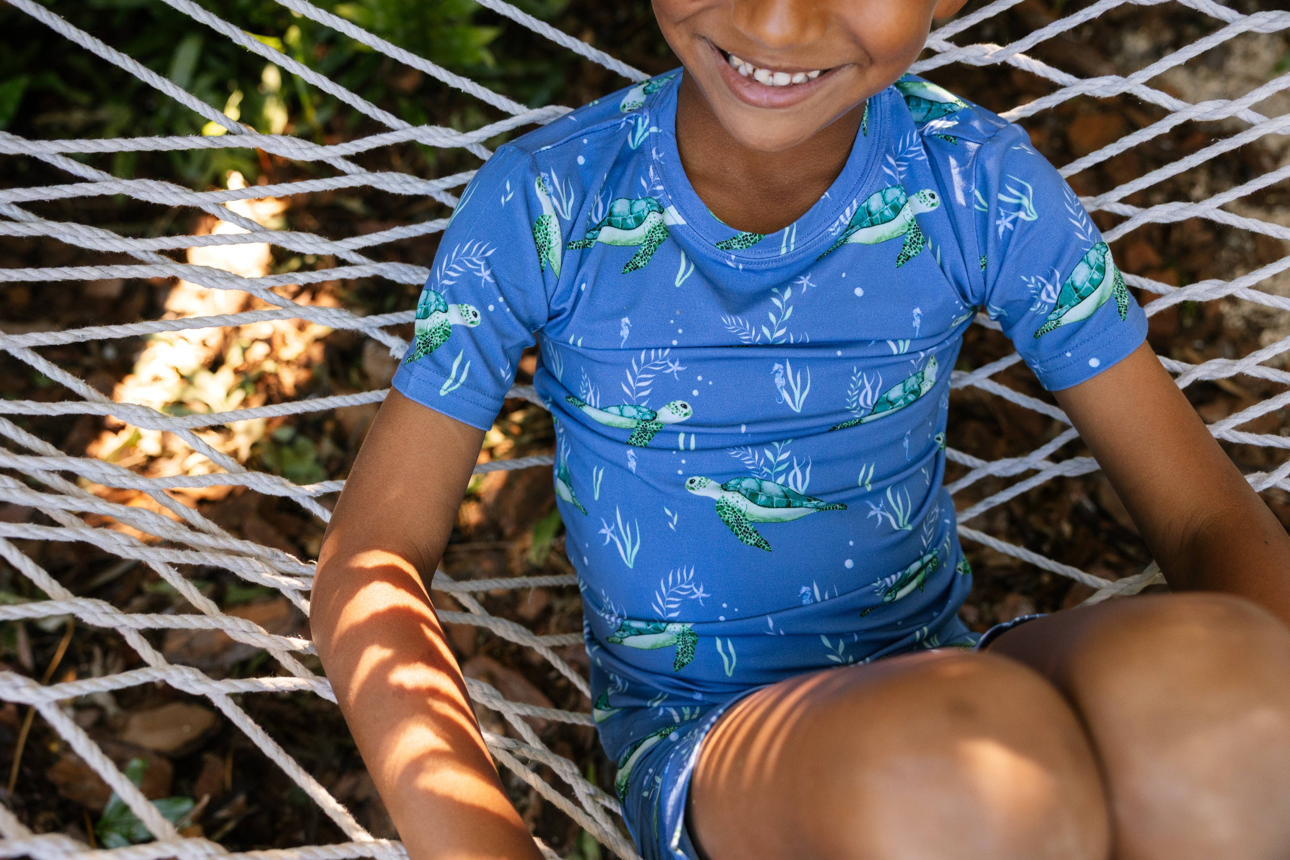 Redfish OR Tarpon Short Sleeve with Shorts Two Piece Sets (2T- 7/8)