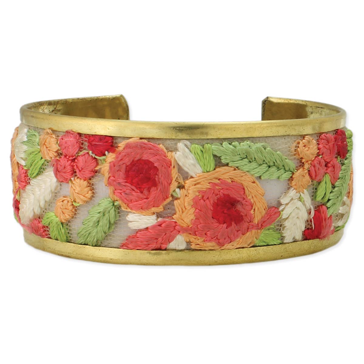 Embroidered Cuff Bracelet