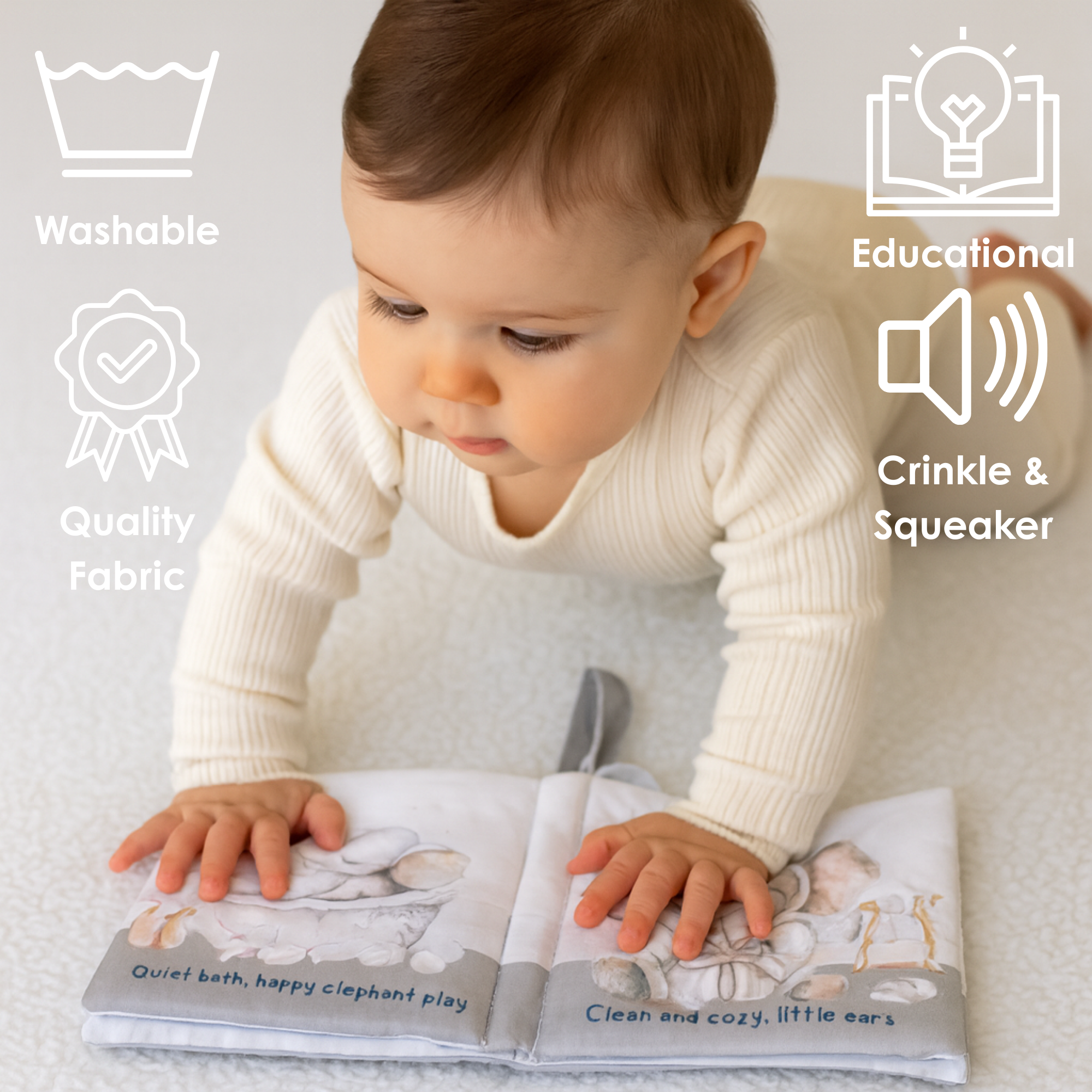 Bath Time Crinkle Book